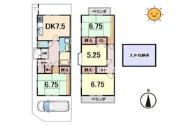 左京区田中東高原町の家の画像