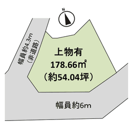 左京区岩倉花園町の宅地の画像