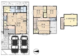 左京区一乗寺松田町２号地の家の画像