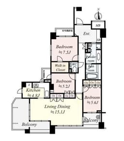 エル・パークスクエア京都鴨川（7階部分）の画像