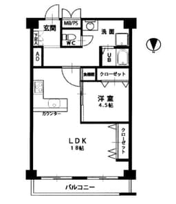 チサンマンション一乗寺（２階部分）の画像