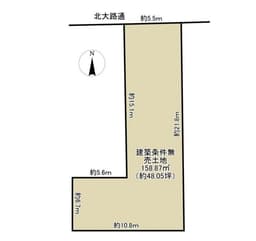 左京区下鴨東本町の宅地の画像