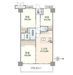 ベレヴュー聖護院（３階部分）の画像