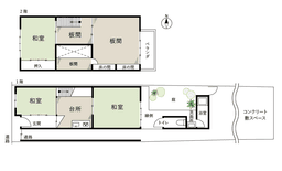 【左京区大菊町｜中古テラスハウス】広いお庭のある京町家・店舗や私邸として再生を楽しむ未改装物件の画像