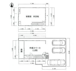 【左京区田中東高原町｜中古戸建て】駐車3台×1階広々土間！ガレージハウスや趣味の作業場に最適な一戸建ての画像