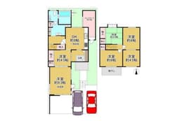 【左京区岩倉中在地町｜中古テラスハウス】閑静な住宅街・前道約6.0m・カースペース最大3台駐車可の画像