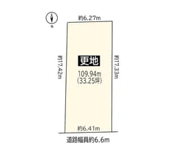 左京区下鴨北園町の宅地の画像