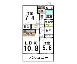 ローズヴィラ北白川(2階部分)の画像