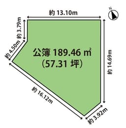 左京区岩倉幡枝町の宅地の画像