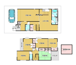左京区松ヶ崎柳井田町の家の画像