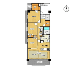 プレミスト京都松ヶ崎 3階|新築未入居・南西角部屋・ペット可・7つの庭園・陽当り開放感良好の画像
