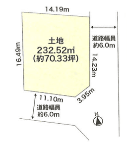 【岩倉西宮田町|建築条件無売土地】東南角地、国際会館駅 徒歩10分・前面道路6mで陽当りも駐車もスムーズな理想の邸宅地の画像