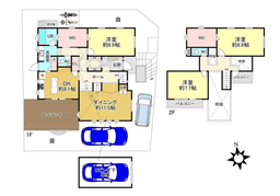 【左京区岩倉中町|中古戸建】敷地約64坪・お庭付き、3台駐車可能×こだわりの注文住宅・家族の思い出を豊かに育む広々3LDKの画像