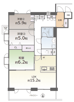 【岡崎ガーデンズ|中古マンション】2026年6月下旬リフォーム完了予定、南西角部屋ならではの豊かな光と風・文化薫る岡崎エリアの画像