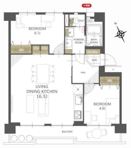 【左京区高野東開町|中古マンション】東大路高野第3住宅21号棟、令和8年8月リノベーション完了済みの画像