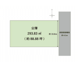 【左京区岩倉大鷺町|建築条件付売土地】爽やかな朝日を感じる東向きの売土地!間取りを具体的にイメージできる建築プラン付きの画像