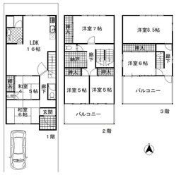 【左京区岡崎徳成町|中古戸建】疏水沿いの風情あるロケーション・南向き広々バルコニー2ヶ所の画像